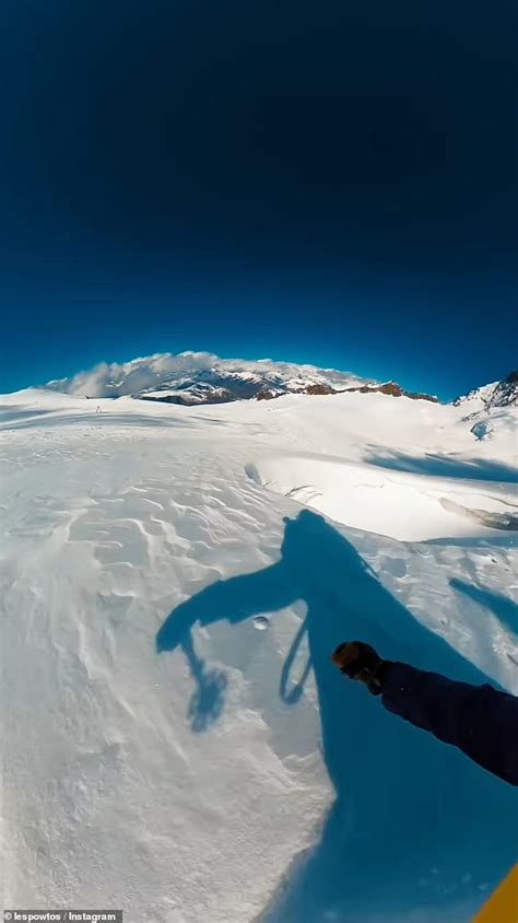 Moment French Skier Falls Into Massive Crevasse In French Alps Daily