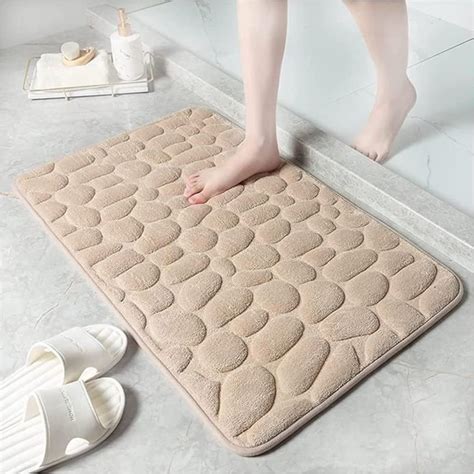 Tapis De Bain En Mousse M Moire De Forme Velours Antid Rapant