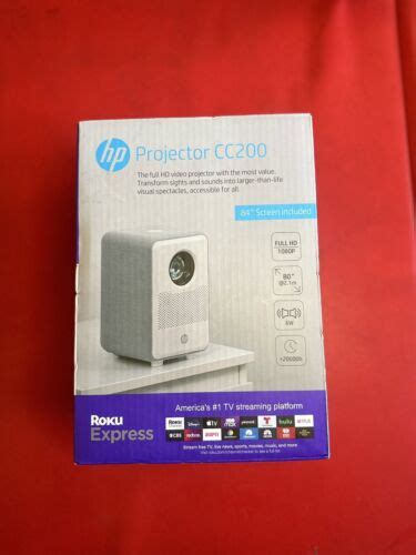 HP CC200 FHD 1080p LCD LED Home Video Projector 850039905087 | eBay