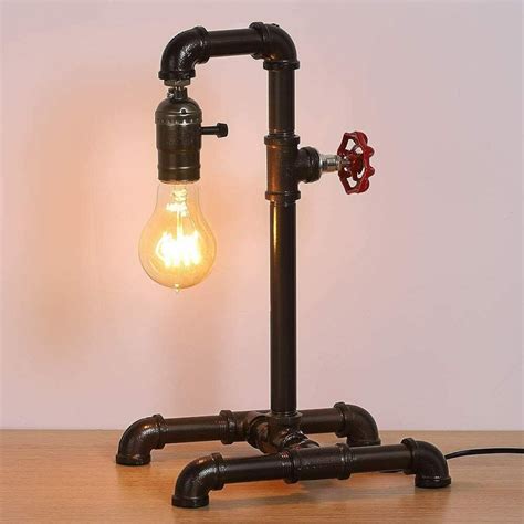 Retro Table Lamp Steam Punk Steampunk Desk Lamp Pipe Desk Lamp Etsy UK