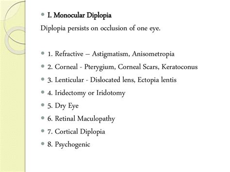 Diplopia Charting