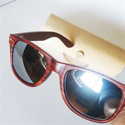 Wooden Temples Sunglasses With Bamboo Case Gem