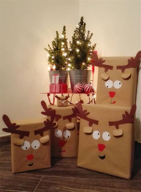 Christmas Packaging Reindeer Cozy DIY Wraps Christmas Diy Christmas