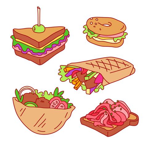 50 Ham And Cheese Sandwich Stock Illustrations Royalty Free Vector