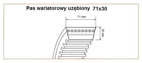 71X30 SVXLZ I 2595 Pas klinowy uzębiony New Holland Stomil Sanok