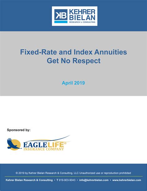 Fixed Rate And Index Annuities Get No Respect The Kehrer Group