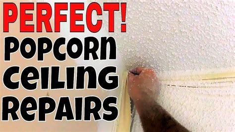 Another Perfect Popcorn Ceiling Repair Popcorn Ceiling Repair