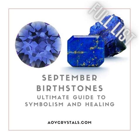 September Birthstones Guide To Symbolism And Healing