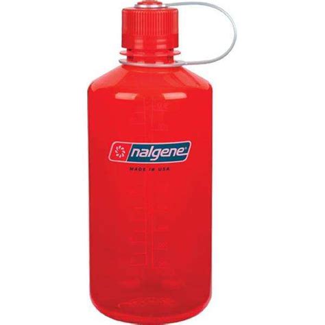 Nalgene Safety Orange Narrow Mouth 1 Quart Water Bottle - BPA Free ...