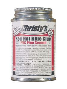 Christy's® Red Hot Blue Glue® PVC Pipe Cement | eBay