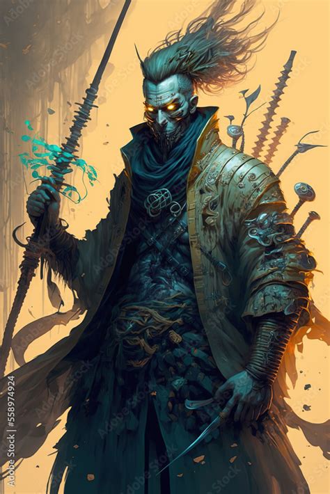 cyberpunk samurai, fantasy warrior, character, fantastic, concept art ...