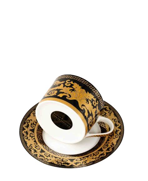 Jenna Clifford Grandeur Cup And Saucer Black And Gold The Culinarium