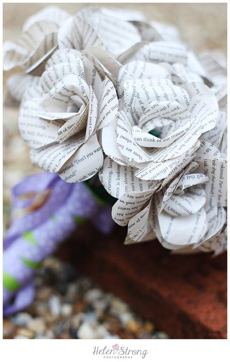 {Paper Flower Bouquets} Wedding Inspiration - Helen Strong Photography