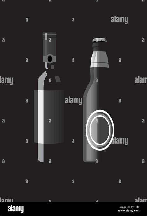 Old Beer Bottles Stock Vector Images Alamy