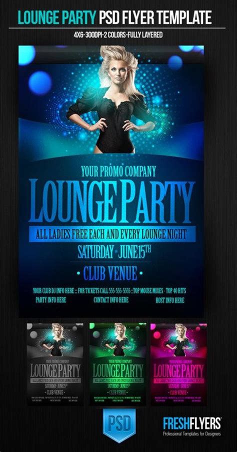 Lounge Party Psd Flyer Template By Imperialflyers On Deviantart