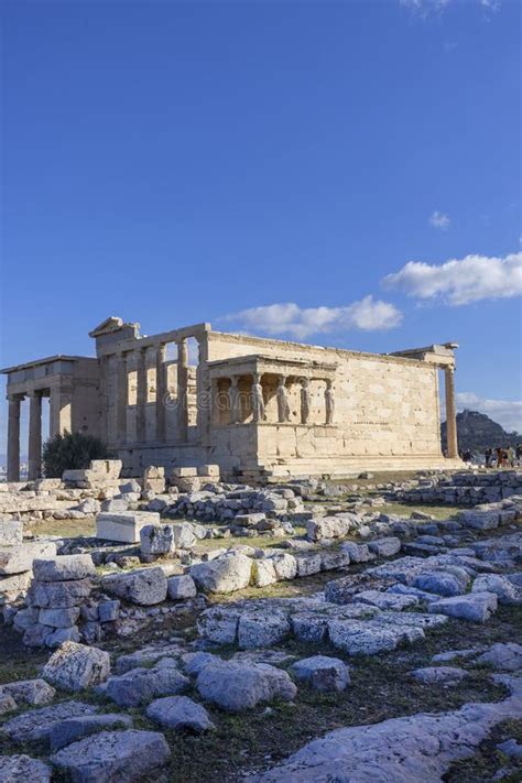 Erechtheion Temple Of Athena Polias On Acropolis Of Athens Greece