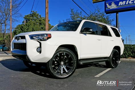 Toyota 4runner White Black Rims