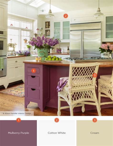 Enticing Kitchen Color Schemes Kitchen Colour Schemes Purple