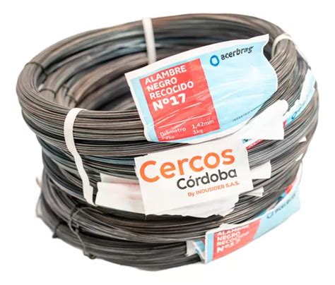 Alambre De Fardo Negro Recocido N17 X 1 Kg 10 Rollos Envío gratis