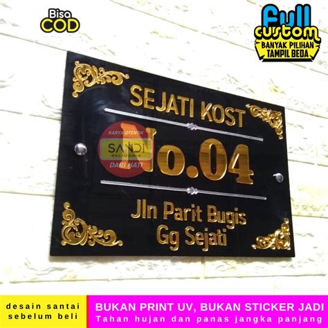 Jual PAPAN NOMOR RUMAH AKRILIK NOMER RUMAH AKRILIK NO RUMAH ACRYLIC