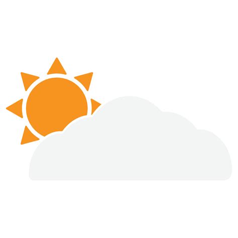 Cloudy Flat Icon 15279628 Vector Art at Vecteezy