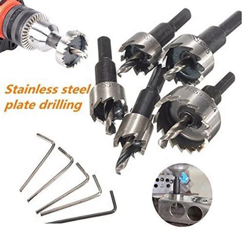 Jo Sto Pcs Mm Hss Drill Bit Hole Saws Set Alloy Wood Hole Cutter