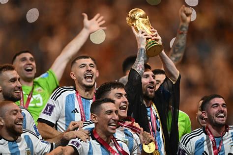 Photos Were World Champions Messi Cries As He Lifts World Cup With Argentina Daily Trust