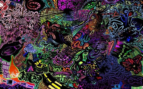 Trippy Music Art Wallpaper