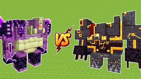 Ender Guardian Vs Netherite Monstrosity Minecraft Mob Battle Youtube