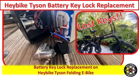 Heybike Tyson Battery Key Lock Replacement Electricallwheel Youtube