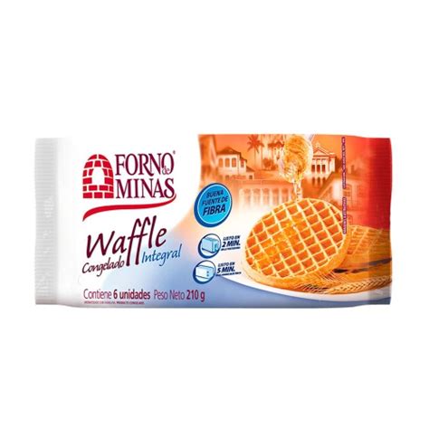 WAFFLE CONGELADO INTEGRAL FORNO DE MINAS 6UNID Supermercados Stock