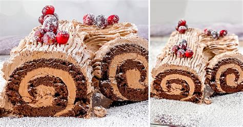 Yule Log Cake B Che De No L Cookie Dough And Oven Mitt