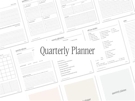 Quarterly Planner Quarterly Review Undated Quarterly Planner Planner ...