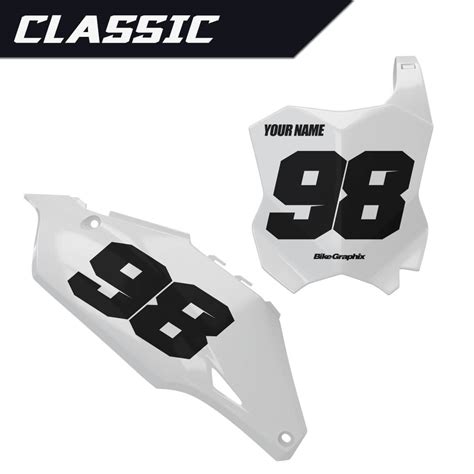 Kawasaki Classic Number Plate Graphics - BikeGraphix