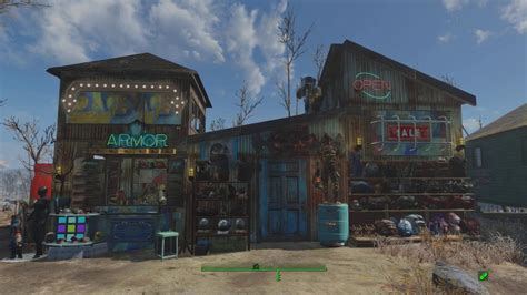 Fallout 4 Armor Shop At Sunshine Tidings Co Op No Mods Youtube