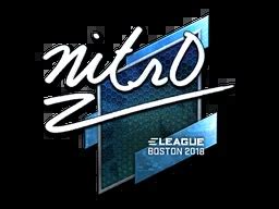 Nitr0 Foil Boston 2018 CSGO Sticker Price CS GO Captain