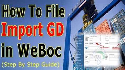 How To Create Import Goods Declaration GD In Weboc PakistanCustoms