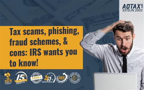 Tax Scams Phishing Fraud Schemes And Cons IRS Wants You To Know