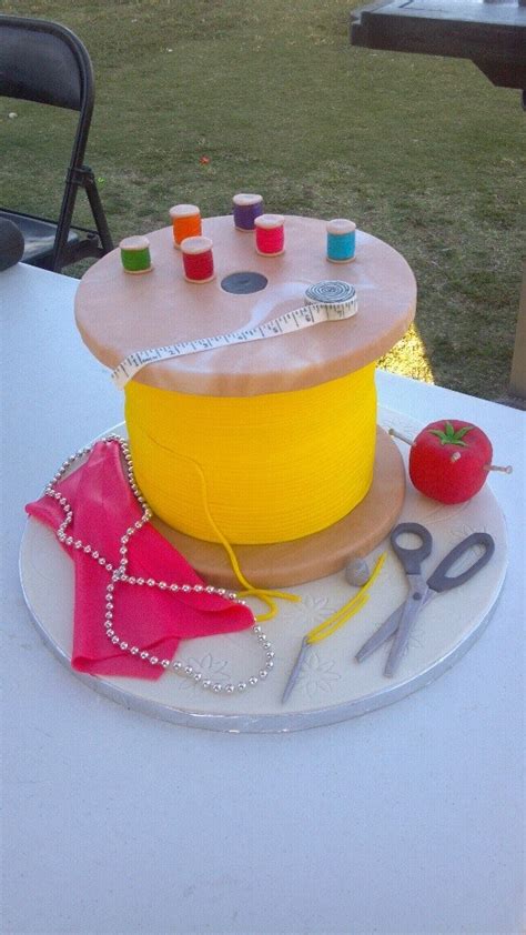 Sewing Themed Birthday Cake Jyj Creations And More Odessa Tx