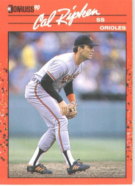 1990 Donruss 96 Cal Ripken Jr Baltimore Orioles Baseball Card At