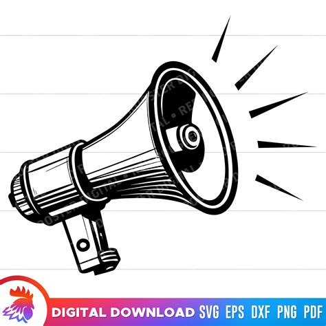 Megaphone Svg, Bullhorn Svg, Announcement Clipart, Megaphone Clipart ...