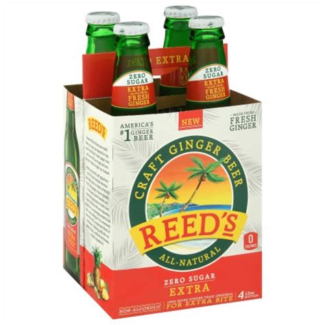 Reeds Soda Extra Ginger Beer 6 Pk 48 Fl Oz Kroger