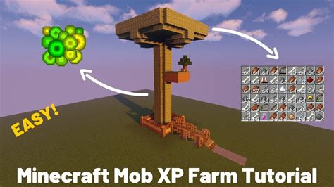 Minecraft Easy Mob Xp Farm Tutorial 119 Bedrockjavaps4xboxmcpe