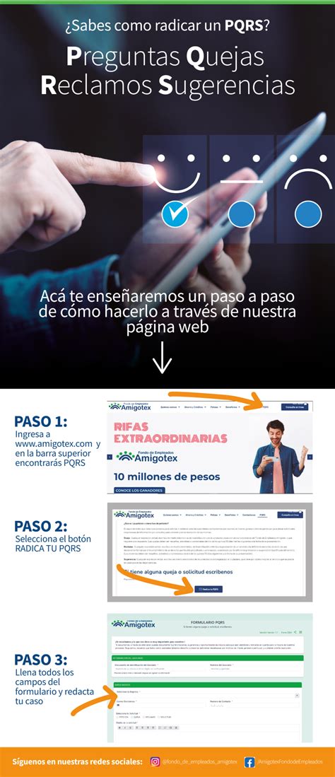 Sabes C Mo Radicar Tu Pqrs Fondo De Empleados Amigotex