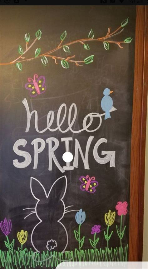 Pin By Trudi Bergland On Spring Has Sprung Easter Chalkboard Art