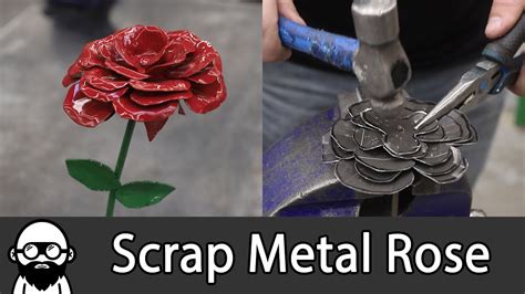 How To Make A Scrap Metal Rose DIY High School Shop Project YouTube