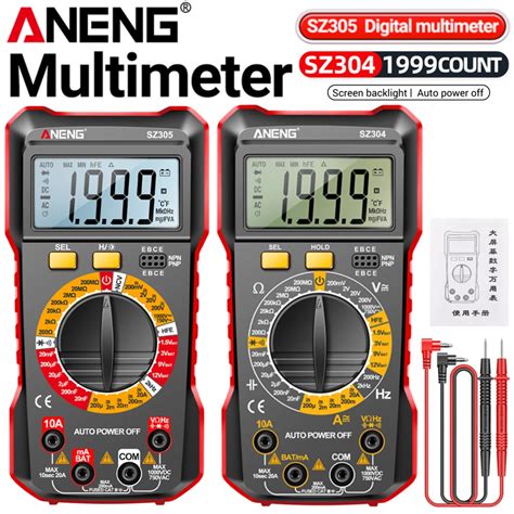 Aneng Sz Digital Multimeter Counts Ac Dc Voltage Tester Sz