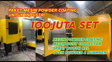 Paket Mesin Powder Coating Juta Untuk Industri Powdercoating