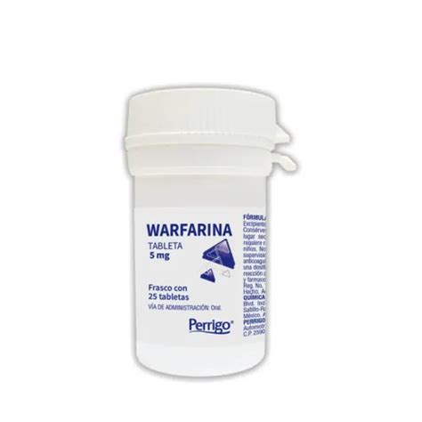 Compra Warfarina 5 Mg Con 25 Tabletas En Oferta