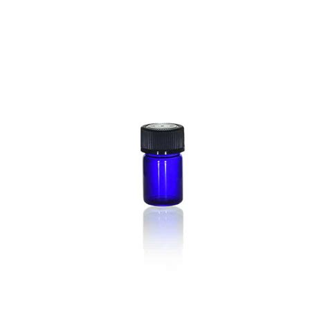 5 8 Dram Cobalt Blue Glass Vial W Cap